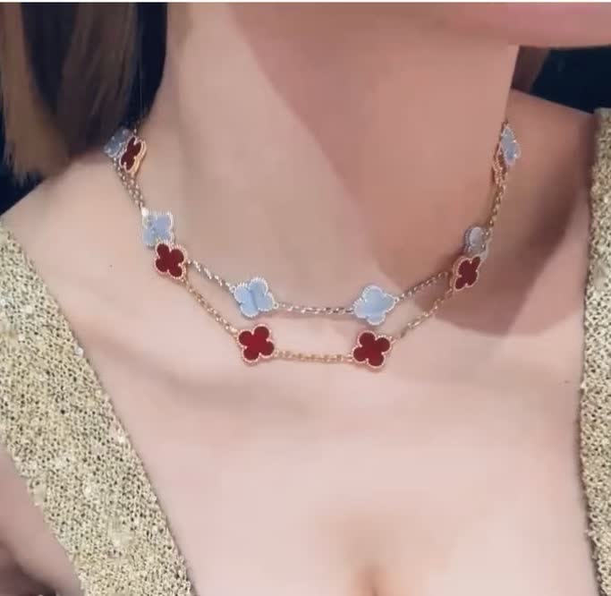 Van Cleef & Arpels Magic Alhambra Double-Row Necklace